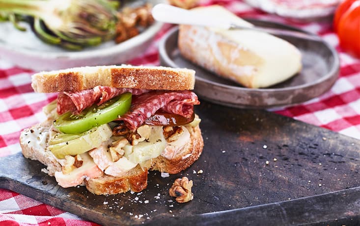 Grillad Macka - Salami - Surdegsbröd LantGoda - Recept | Pågen